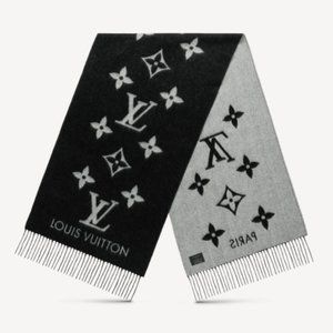 *NEW* LOUIS VUITTON REYKJAVIK CASHMERE SCARF ( Black)